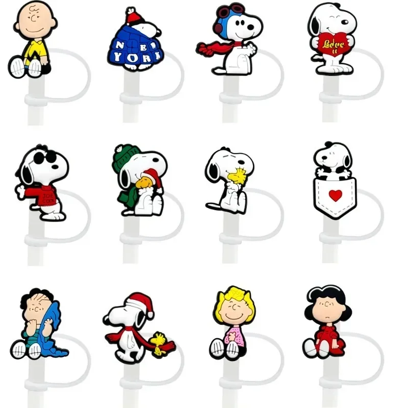 12pcs Snoopys Straw Cover Cap 10MM Cartoon Drink Straw Plug Reusable Splash Proof Drinking Fit Cup Straw Caps Charms Accessorie
12pcs Snoopys Straw Cover Cap 10MM Cartoon Drink Straw Plug Reusable Splash Proof Drinking Fit Cup Straw Caps Charms Accessorie