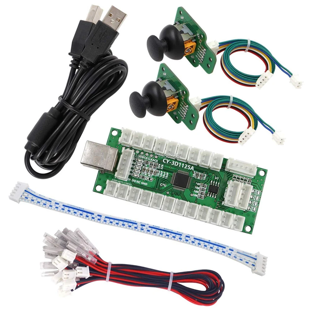 joystick Arcade Game Controller 3D Gamepad Analog Stick Sensor Fly Joystick USB Encoder Cable for PC MAME PS3 Android
joystick Arcade Game Controller 3D Gamepad Analog Stick Sensor Fly Joystick USB Encoder Cable for PC MAME PS3 Android