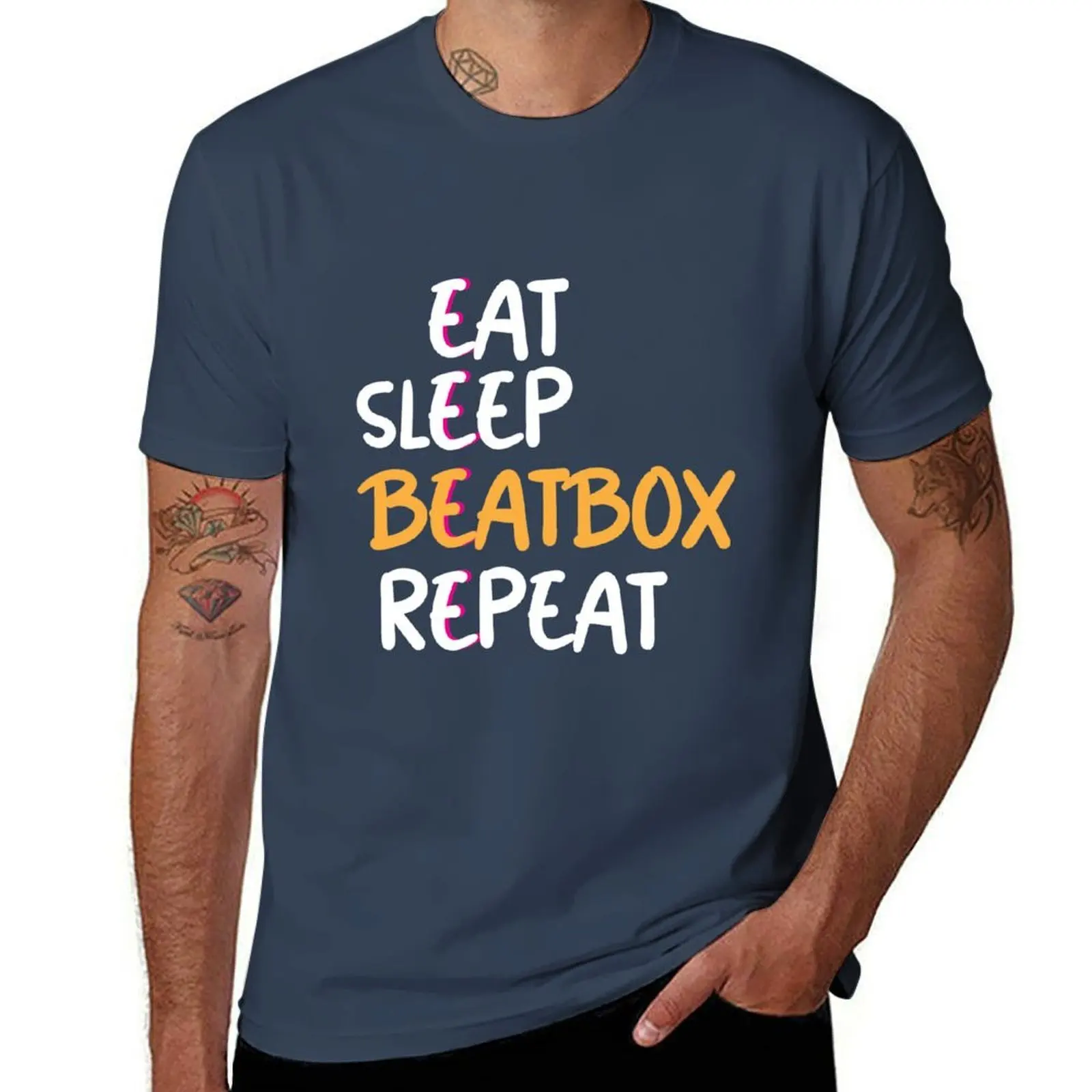 Eat sleep beatbox repeat T-Shirt Holiday Party T-Shirt for Men
Eat sleep beatbox repeat T-Shirt Holiday Party T-Shirt for Men