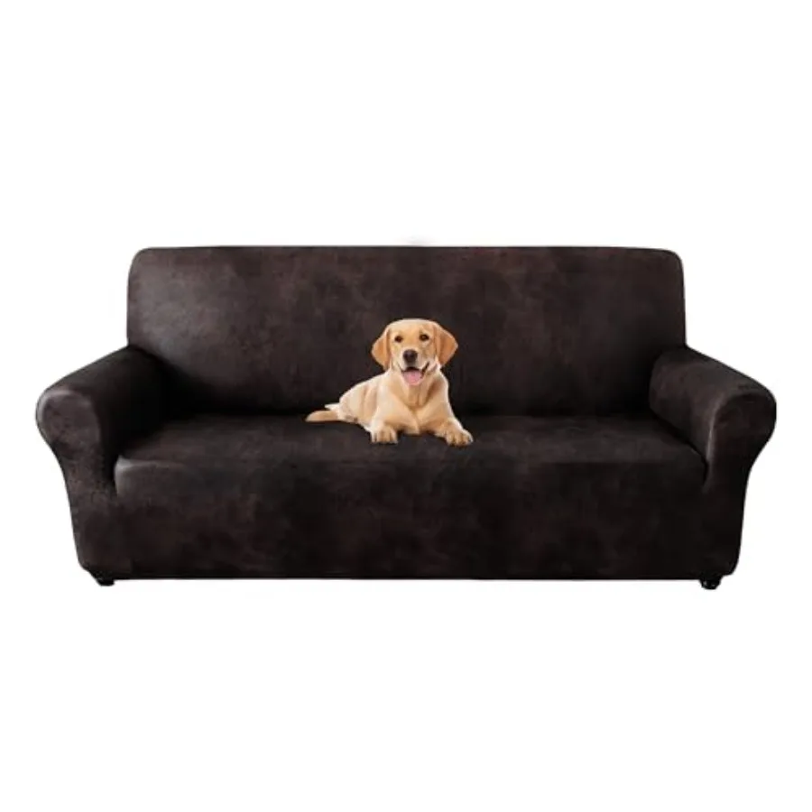 1-Piece Leather-Look Fabric Sofa Cover for 3 Cushion Couch Scratch-Resistant and Machine Washable Stretch Sofa Slipcover Heavy
1-Piece Leather-Look Fabric Sofa Cover for 3 Cushion Couch Scratch-Resistant and Machine Washable Stretch Sofa Slipcover Heavy