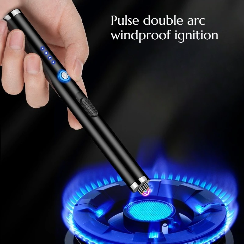 NEW Creative USB Pulse Double Arc Igniter Kitchen Long Pole Igniter Outdoor Windproof Pulse Lighter Cigarette Accessorie Gift
NEW Creative USB Pulse Double Arc Igniter Kitchen Long Pole Igniter Outdoor Windproof Pulse Lighter Cigarette Accessorie Gift