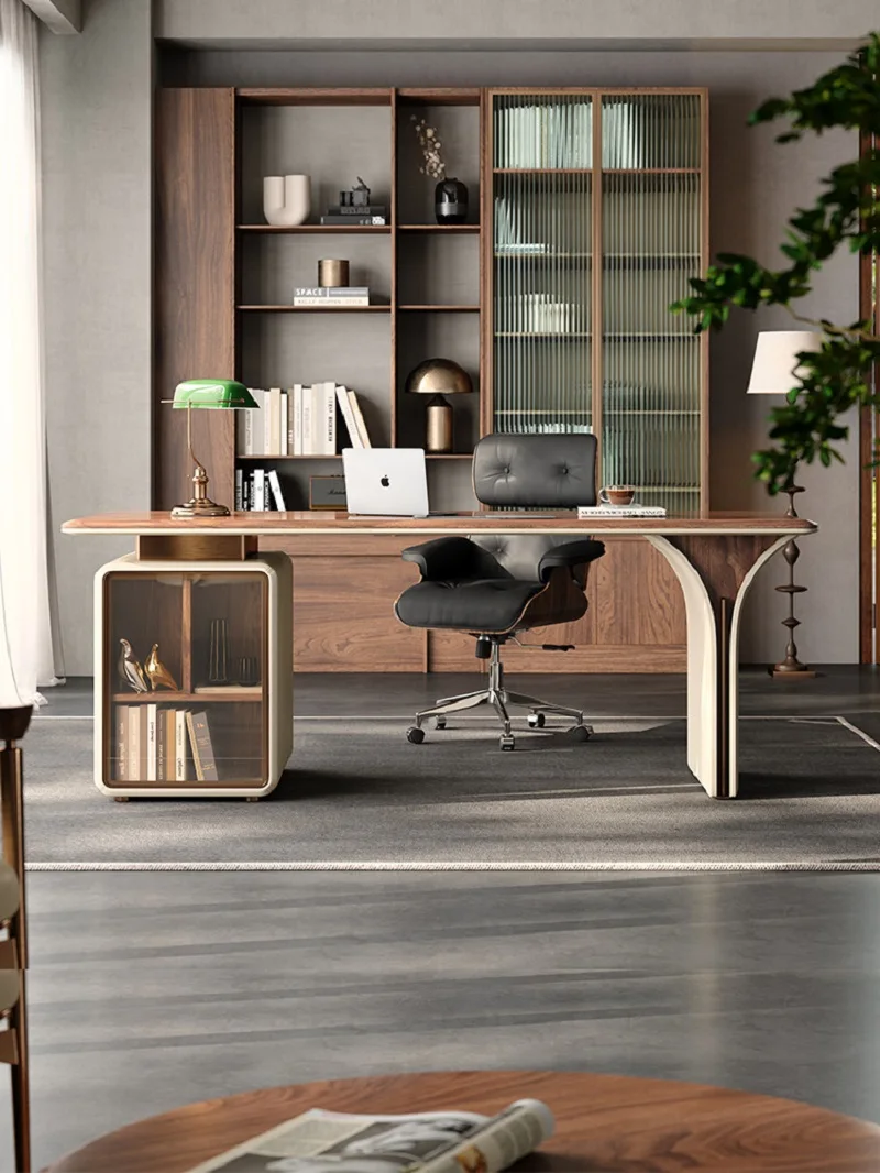 Light luxury modern minimalist study Italian minimalist high-end home office desk
Light luxury modern minimalist study Italian minimalist high-end home office desk