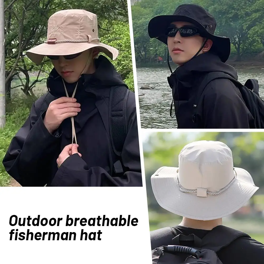 Summer Bucket Hat Quick-drying Windproof Waterproof Sunscreen Brim Cap Wide Adjustable Breathable Outdoor Men J1I3
Summer Bucket Hat Quick-drying Windproof Waterproof Sunscreen Brim Cap Wide Adjustable Breathable Outdoor Men J1I3