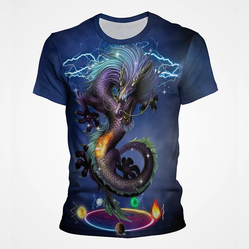 Summer New T shirt Dragon Cartoon 3D Print Tee Men Women Children Short Sleeve Harajuku Casual T-shirt Fashion Horror Clothes
Summer New T shirt Dragon Cartoon 3D Print Tee Men Women Children Short Sleeve Harajuku Casual T-shirt Fashion Horror Clothes