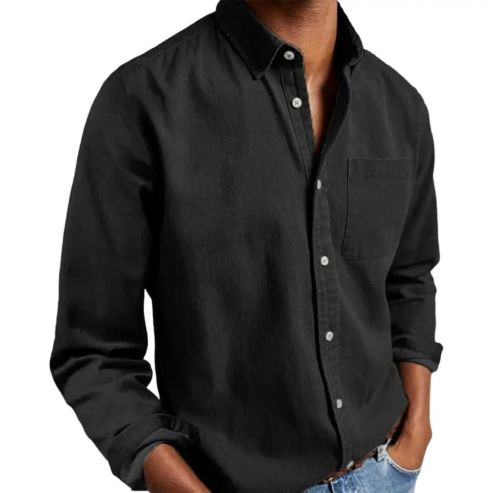 Auutmn Men Shirt Retro Mid-length Cardigan for Men with Turn-down Collar Single-breasted Design Wear Top for Fall Spring Long
Auutmn Men Shirt Retro Mid-length Cardigan for Men with Turn-down Collar Single-breasted Design Wear Top for Fall Spring Long