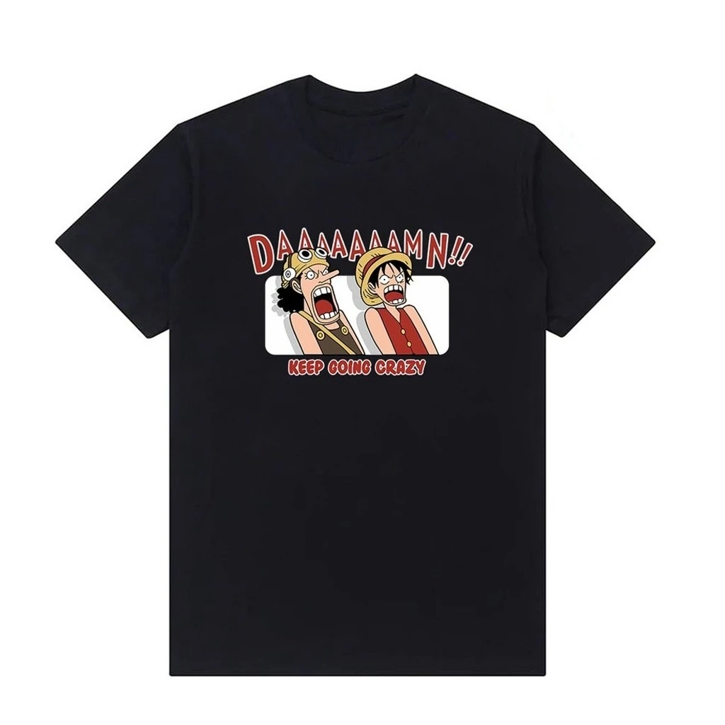 Женская и мужская футболка 24S унисекс Distro One Mono D Anime. Luffy Usop Crazy Face Милая футболка с короткими рукавами и принтом One
Женская и мужская футболка 24S унисекс Distro One Mono D Anime. Luffy Usop Crazy Face Милая футболка с короткими рукавами и принтом One