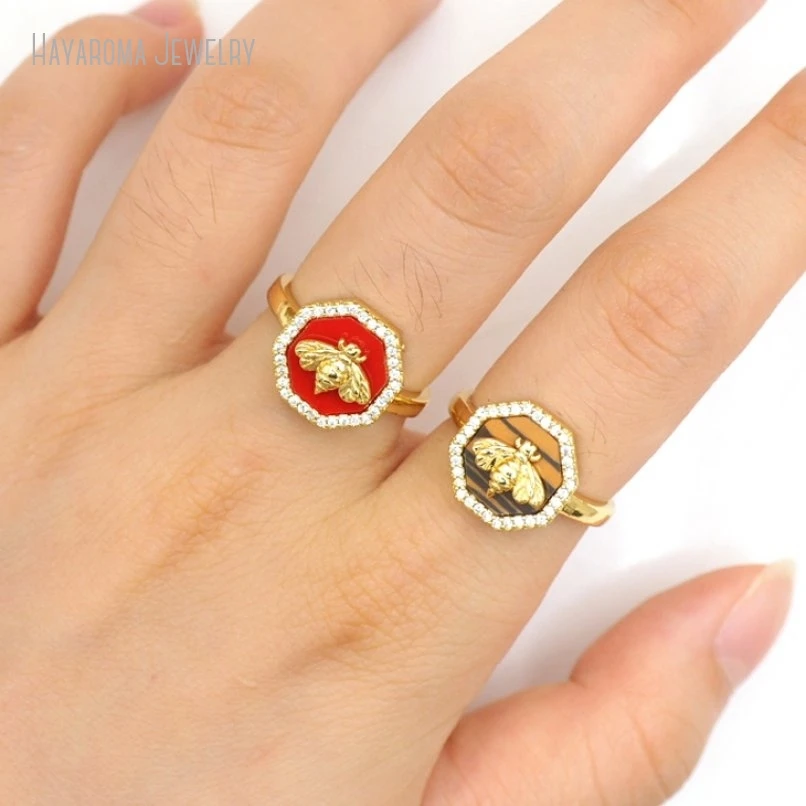 10Pcs Copper Invisible Setting Metal Cubic Zirconia Gold Color Geometric Octagon Bee Wholesale Red Ring RM50920
10Pcs Copper Invisible Setting Metal Cubic Zirconia Gold Color Geometric Octagon Bee Wholesale Red Ring RM50920
