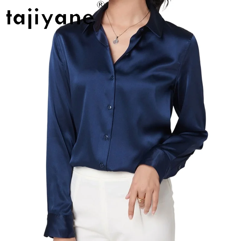TAJIYANE 93% Mulberry Silk Blouse Elegant Office Wear Woman Shirt 16 Colors Long Sleeve Summer Tops 2025 Women Clothing Блузка
TAJIYANE 93% Mulberry Silk Blouse Elegant Office Wear Woman Shirt 16 Colors Long Sleeve Summer Tops 2025 Women Clothing Блузка