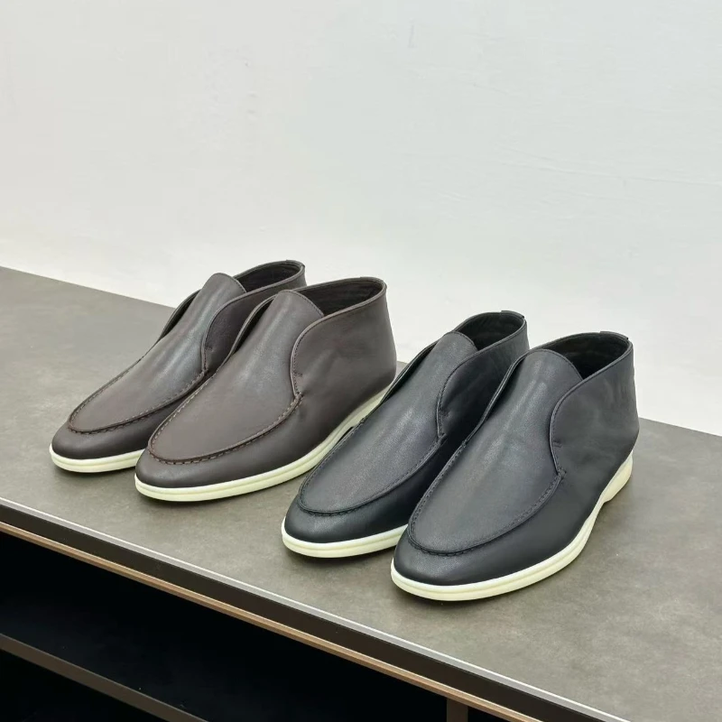 Fashionable popular calf leather loafers for couples casual ankle boots, walking travel shoesgenuine leather
Fashionable popular calf leather loafers for couples casual ankle boots, walking travel shoesgenuine leather