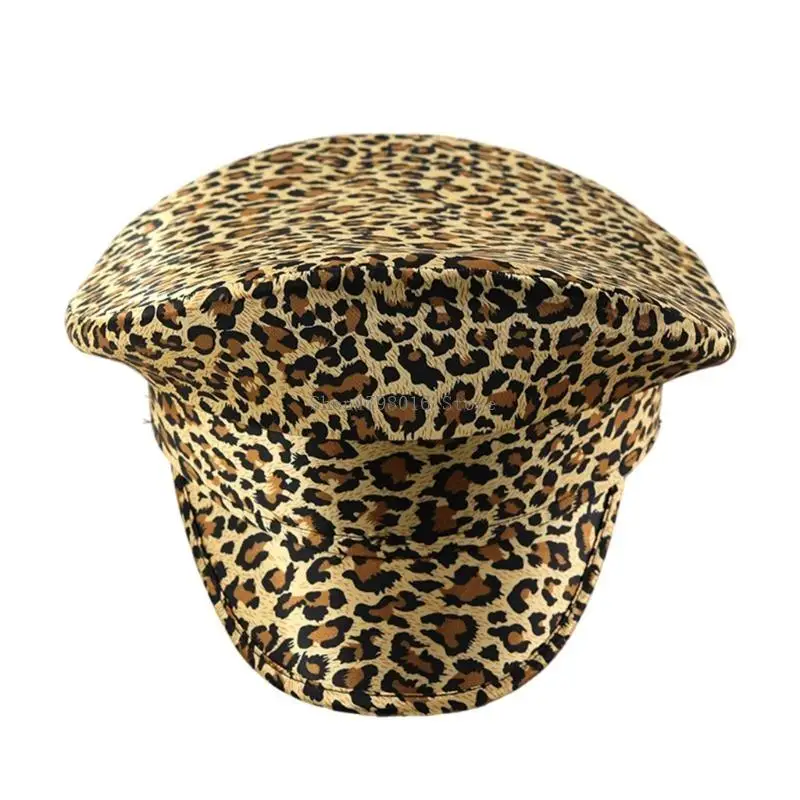 Hat Leopard Print Captain Hat Sailor Hat for Music Festivals Dancer Comedian Actor Elegant for Ladies
Hat Leopard Print Captain Hat Sailor Hat for Music Festivals Dancer Comedian Actor Elegant for Ladies