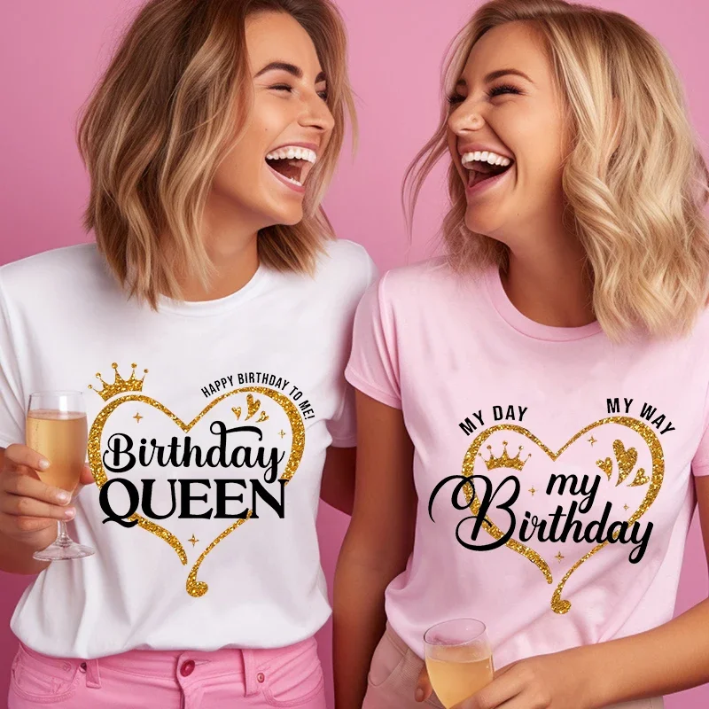 Футболки для женщин My Day My Way My Birthday, футболки для дня рождения, женские футболки вечерние Queen для девочек, женская одежда с коротким рукавом и круглым вырезом
Футболки для женщин My Day My Way My Birthday, футболки для дня рождения, женские футболки вечерние Queen для девочек, женская одежда с коротким рукавом и круглым вырезом