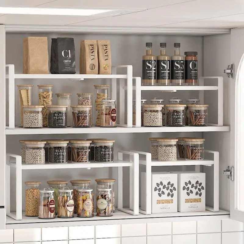 Kitchen Cabinet Pull out Pot Organizer Shelf Utensil Storage Rack Countertop Spice Storage Holder Expandable Multi Layer
Kitchen Cabinet Pull out Pot Organizer Shelf Utensil Storage Rack Countertop Spice Storage Holder Expandable Multi Layer