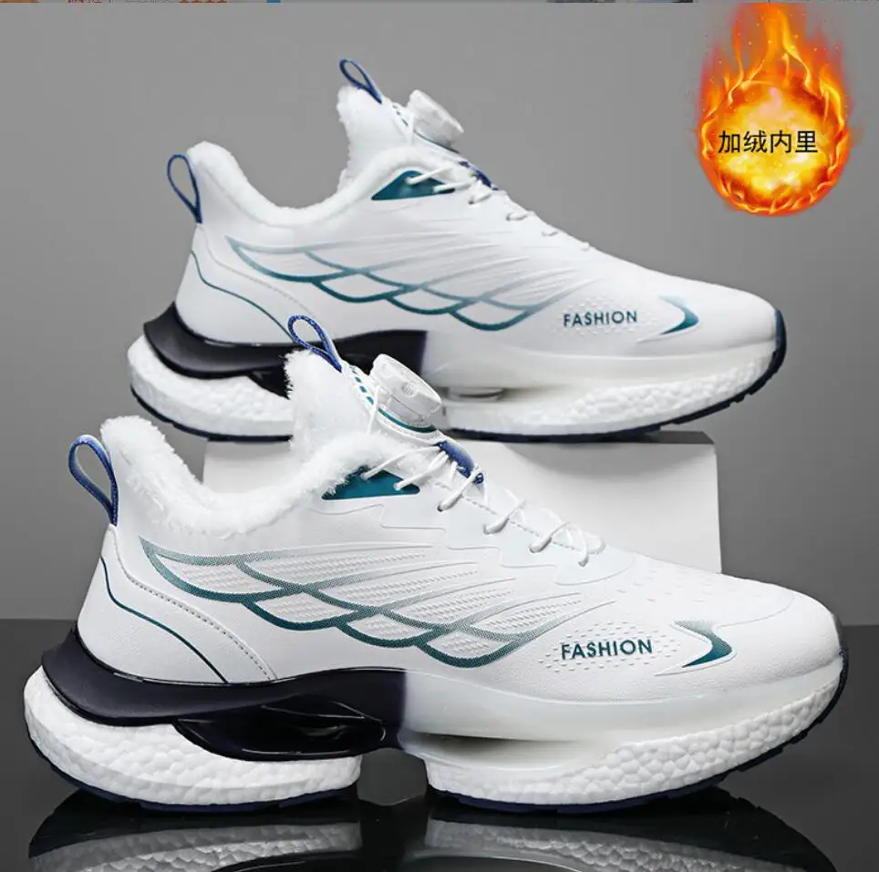 2024 Winter Fur Sneakers Men Fashion New Rotary Button Running Shoes Men's Breathable Thick Sole Warm Plush Sports Snow Boots
2024 Winter Fur Sneakers Men Fashion New Rotary Button Running Shoes Men's Breathable Thick Sole Warm Plush Sports Snow Boots