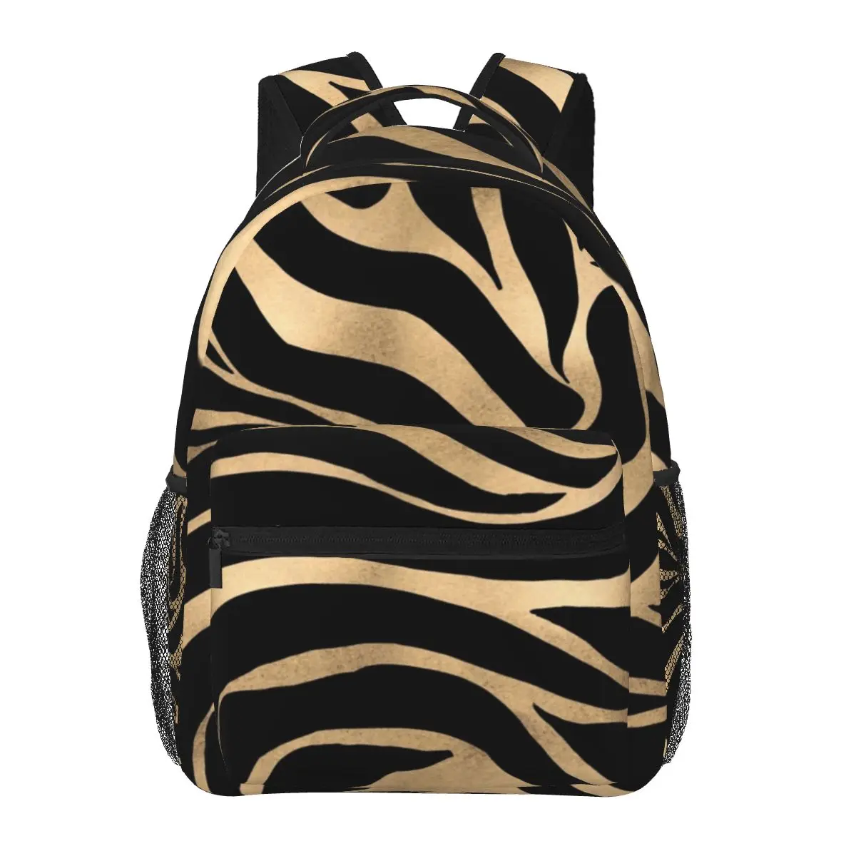Elegant Metallic Gold Zebra Student Backpack School Bag Hiking Travel Daypack for Men Women Fashion Bookbag Shoulder Bags
Elegant Metallic Gold Zebra Student Backpack School Bag Hiking Travel Daypack for Men Women Fashion Bookbag Shoulder Bags