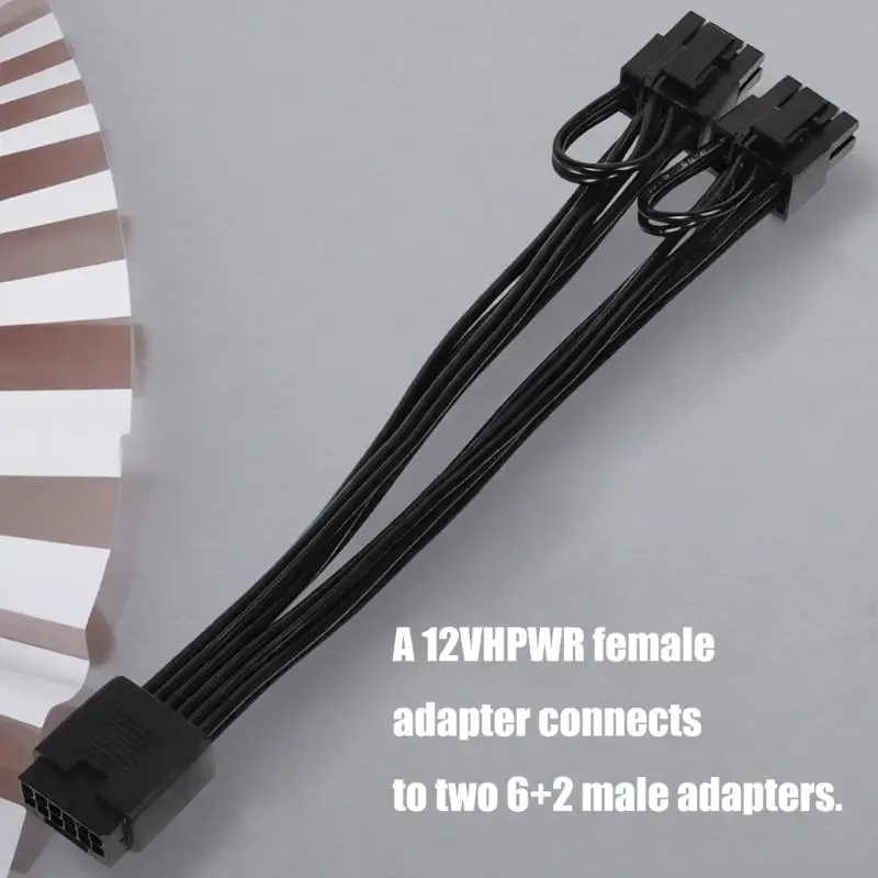 652F 16Pin To Double 8Pin PCIe Power Extension Cable 16AWG Thickened PVC For Smooth Graphics Processing
652F 16Pin To Double 8Pin PCIe Power Extension Cable 16AWG Thickened PVC For Smooth Graphics Processing