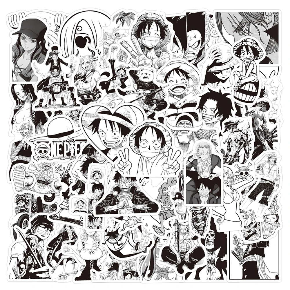 10/30/60/120pcs One Piece Anime Cartoon Stickers Black White Manga Decals DIY Laptop Helmet Car Phone Cool Luffy Ace Sticker Toy
10/30/60/120pcs One Piece Anime Cartoon Stickers Black White Manga Decals DIY Laptop Helmet Car Phone Cool Luffy Ace Sticker Toy