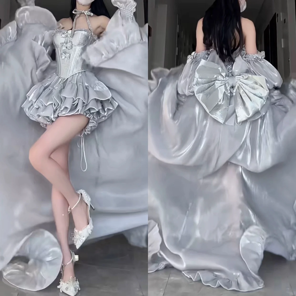 Princ Sle Fairy T Long Sve Birthday Dr High-End Cusized Silver White Women's New 2023 Gown for Ladies
Princ Sle Fairy T Long Sve Birthday Dr High-End Cusized Silver White Women's New 2023 Gown for Ladies