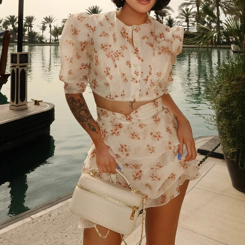 Casual O-neck Chiffon Irregular Outfit Fashion Solid High Waist Office Commute Suit Elegant Single Breasted Top+Skirt Two Piece
Casual O-neck Chiffon Irregular Outfit Fashion Solid High Waist Office Commute Suit Elegant Single Breasted Top+Skirt Two Piece