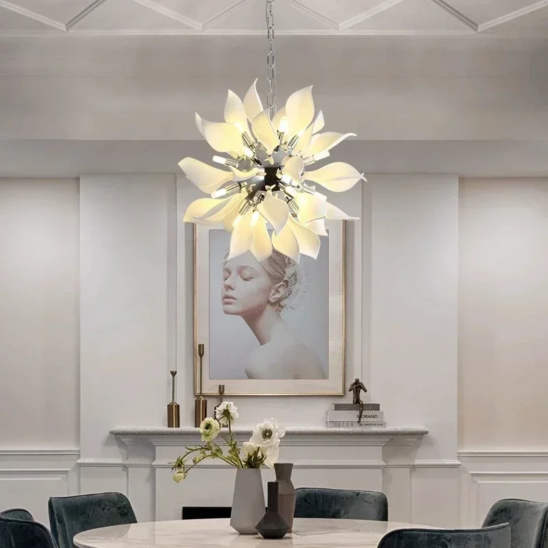 Modern Home Decoration Ceiling Chandelier Fashion Nordic Ceramic Flower Petals Led Lights Living Room Dining Bedroom Lightings
Modern Home Decoration Ceiling Chandelier Fashion Nordic Ceramic Flower Petals Led Lights Living Room Dining Bedroom Lightings