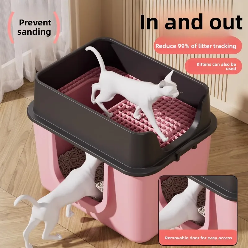 Super Large Enclosed Cat Litter Box Odor Contained Spill Proof Mega Cats Toilet Perfect for Maine Coon Pets Great Size Cat
Super Large Enclosed Cat Litter Box Odor Contained Spill Proof Mega Cats Toilet Perfect for Maine Coon Pets Great Size Cat