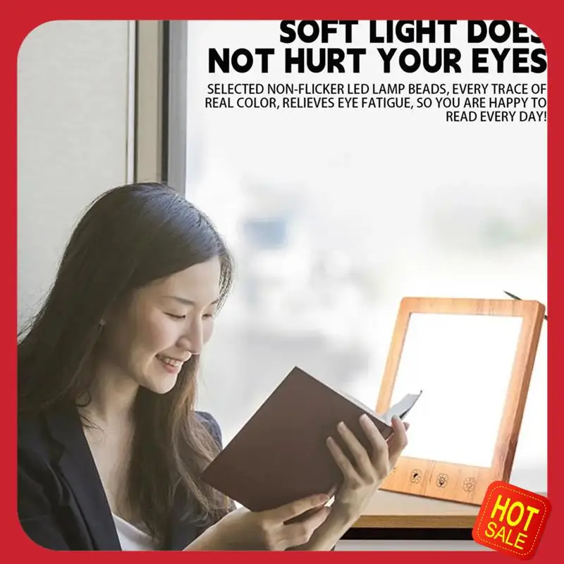 A08I Fluorescent Desk Lamp 10000 Lux Bedside Light Lamp UV-Free LED Simulated Sunlight Touch Control With Support Stand
A08I Fluorescent Desk Lamp 10000 Lux Bedside Light Lamp UV-Free LED Simulated Sunlight Touch Control With Support Stand