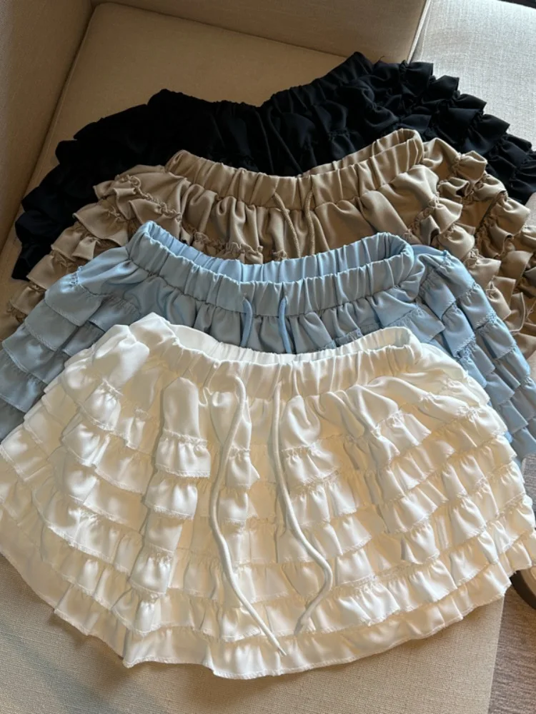 Korean Style High Waist Flared Cake Skirt Women's Summer New Sweet Matchable Lace Half Body Puffy Short Skirt
Korean Style High Waist Flared Cake Skirt Women's Summer New Sweet Matchable Lace Half Body Puffy Short Skirt