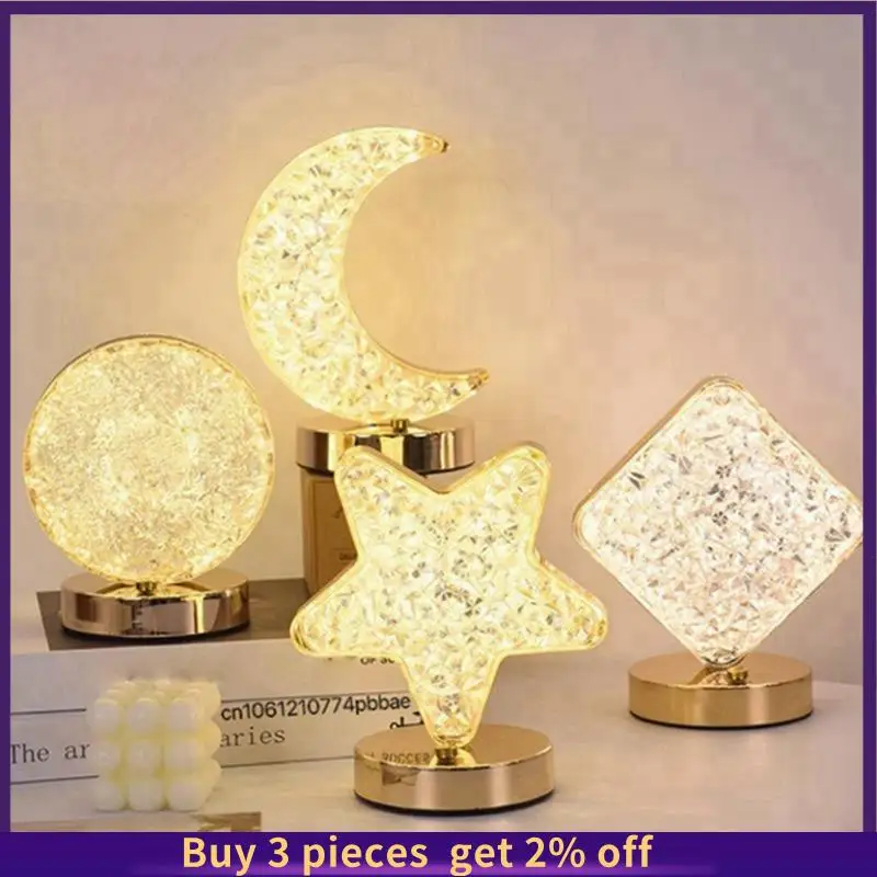 COME LED Crystal Light, Moon Shaped Three Color Desk Light, Touch Dimming, Bedside Light, Romantic Diamond USB Durable Easy To U
COME LED Crystal Light, Moon Shaped Three Color Desk Light, Touch Dimming, Bedside Light, Romantic Diamond USB Durable Easy To U