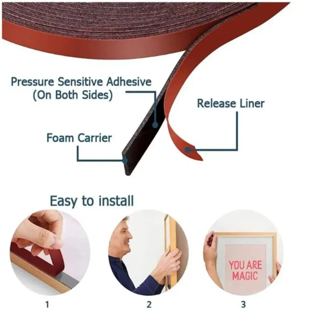 10m Double Sided Tape Traceless Waterproof Adhesive Tapes High Viscosity Tear-resistant Sponge Tape
10m Double Sided Tape Traceless Waterproof Adhesive Tapes High Viscosity Tear-resistant Sponge Tape