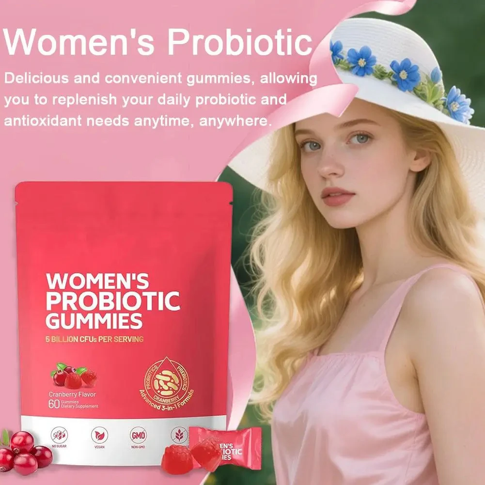 Vaginal Probiotics for Women Cranberry Gummies Feminine Balance pH for Healthy Odor, Yeast Balance & Flora + Vitamin C 60 Gummie
Vaginal Probiotics for Women Cranberry Gummies Feminine Balance pH for Healthy Odor, Yeast Balance & Flora + Vitamin C 60 Gummie