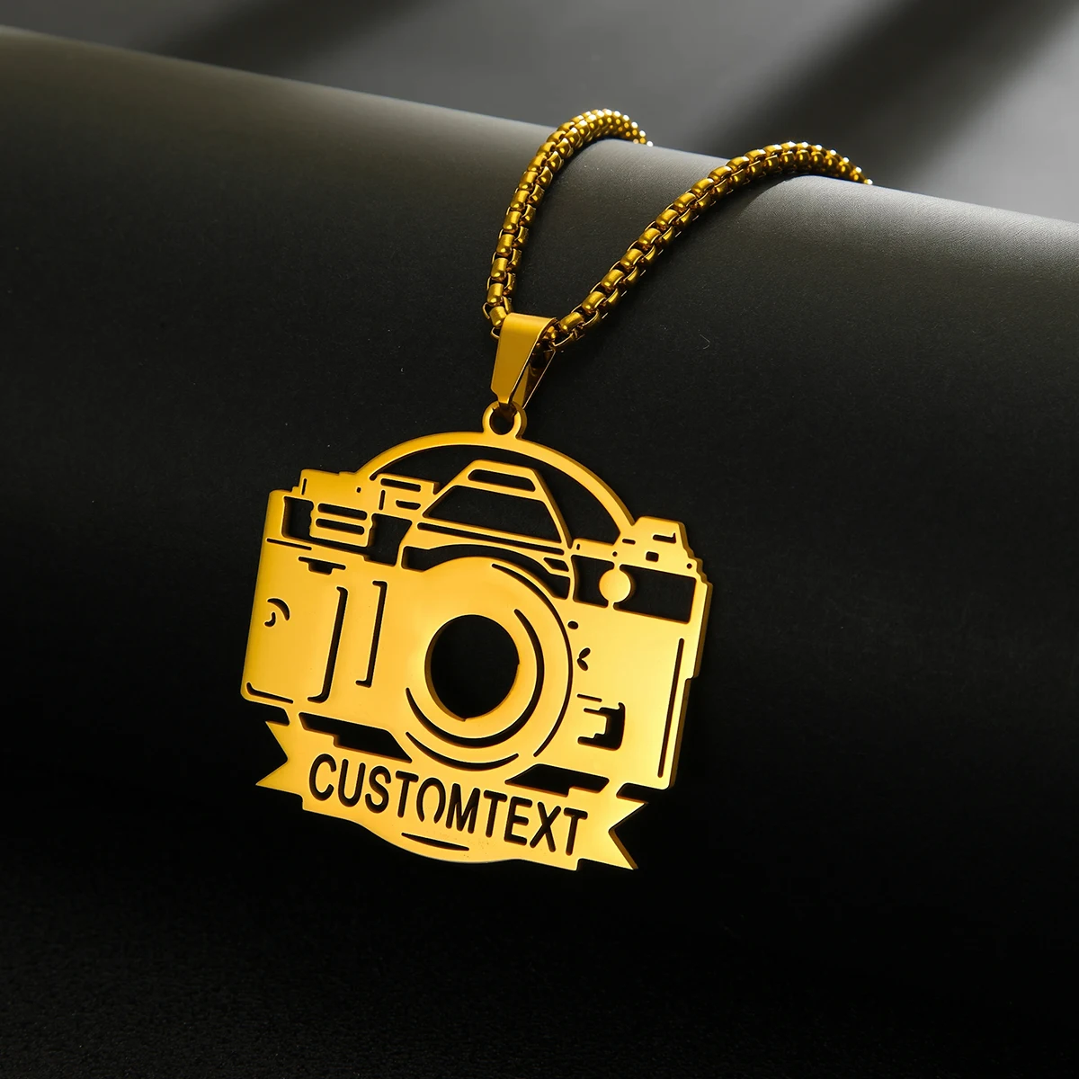 Customized Name Camera Necklace For Women Mens Stainless Steel Jewelry Personalized Nameplate Pendant Necklaces Gift
Customized Name Camera Necklace For Women Mens Stainless Steel Jewelry Personalized Nameplate Pendant Necklaces Gift