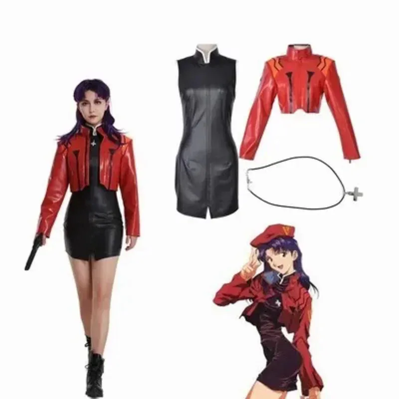 Аниме EVA Katsuragi Misato костюмы для косплея из искусственной кожи, вечерние платья на Хэллоуин для женщин и девочек, костюм M17
Аниме EVA Katsuragi Misato костюмы для косплея из искусственной кожи, вечерние платья на Хэллоуин для женщин и девочек, костюм M17