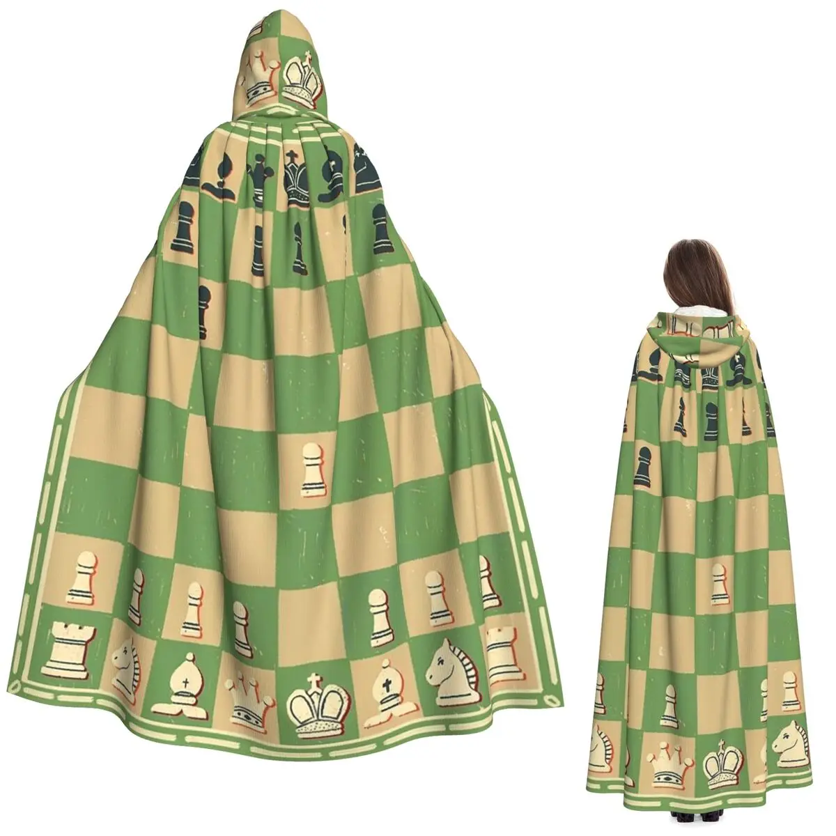 Шахматные фигуры на доске, длинный плащ с капюшоном, средневековый костюм ведьмы, накидка для косплея, Хэллоуин, вечеринка для взрослых, унисекс
Шахматные фигуры на доске, длинный плащ с капюшоном, средневековый костюм ведьмы, накидка для косплея, Хэллоуин, вечеринка для взрослых, унисекс