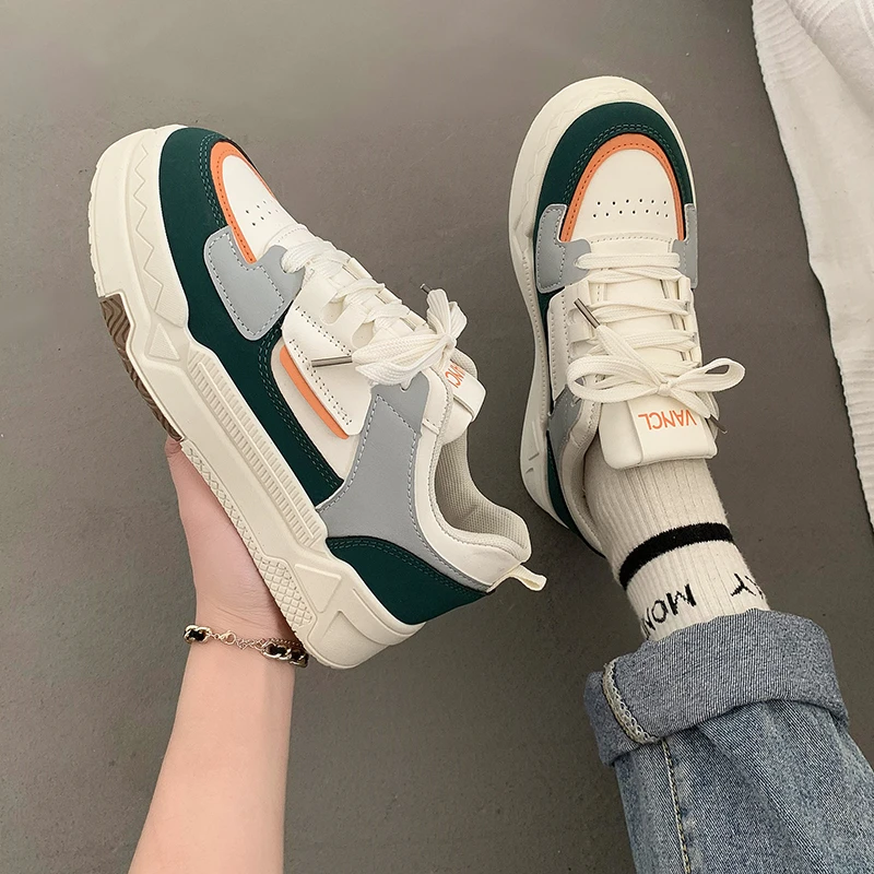 2026, весенне-осенние женские туфли на плоской подошве с цветными блоками, повседневная обувь на толстой подошве, модные и модные женские кроссовки на платформе 
2026, весенне-осенние женские туфли на плоской подошве с цветными блоками, повседневная обувь на толстой подошве, модные и модные женские кроссовки на платформе