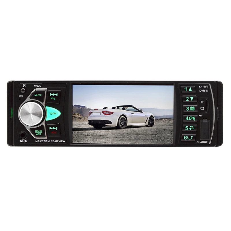 Автомагнитола 1Din, 4,1 дюйма, Fm, Bluetooth 2,0, Mp5, камера заднего вида
Автомагнитола 1Din, 4,1 дюйма, Fm, Bluetooth 2,0, Mp5, камера заднего вида