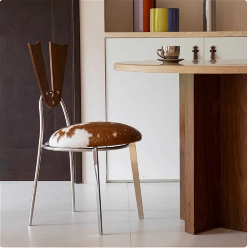 Dining Chair Leisure Chair Stainless Steel Chair Retro
Dining Chair Leisure Chair Stainless Steel Chair Retro