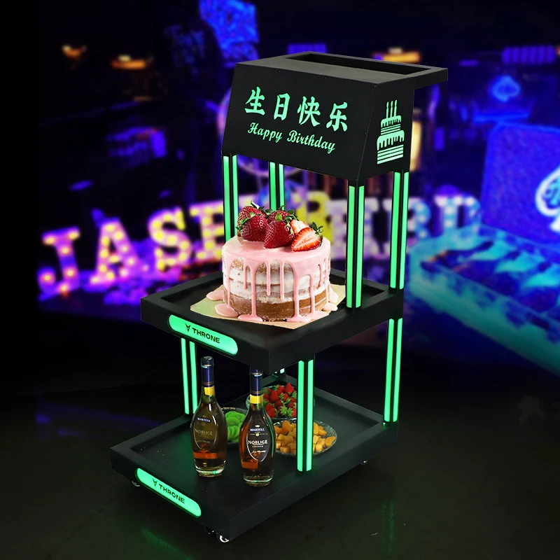 Haidilao Bar Club KTV Liquor Serving Cart PARTYK Birthday Room Party LED Cake Trolley
Haidilao Bar Club KTV Liquor Serving Cart PARTYK Birthday Room Party LED Cake Trolley