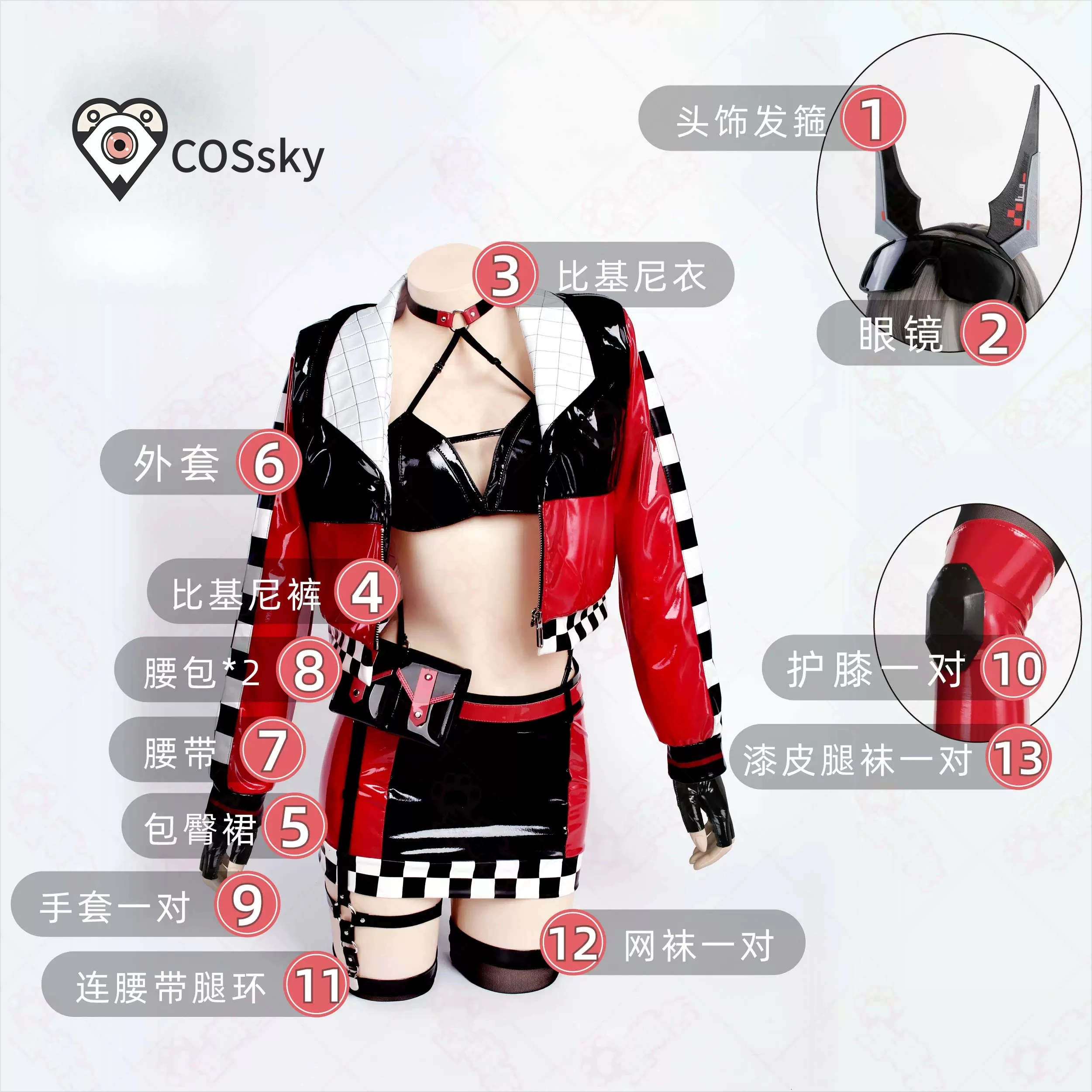 Game NIKKE Little Red Riding Hood Cosplay Costume Leather motorcycle jacket short skirt gloves Halloween women sexy uniform
Game NIKKE Little Red Riding Hood Cosplay Costume Leather motorcycle jacket short skirt gloves Halloween women sexy uniform