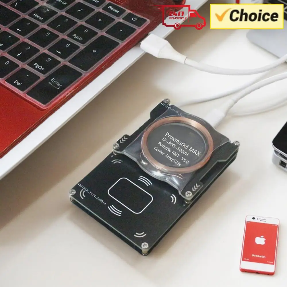 Proxmark3 MAX Kit Badge Reader 13.56Mhz 125Khz IC ID NFC Tag Decryption Duplicator NFC Smart Card Writer RFID NFC Card Copier
Proxmark3 MAX Kit Badge Reader 13.56Mhz 125Khz IC ID NFC Tag Decryption Duplicator NFC Smart Card Writer RFID NFC Card Copier