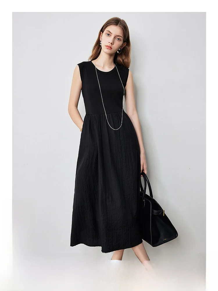 Summer New Design round Ne Svel Long Vest Dr Women's Bla Dr High Waist A-Line Skirt Cotton Polyester Blend
Summer New Design round Ne Svel Long Vest Dr Women's Bla Dr High Waist A-Line Skirt Cotton Polyester Blend