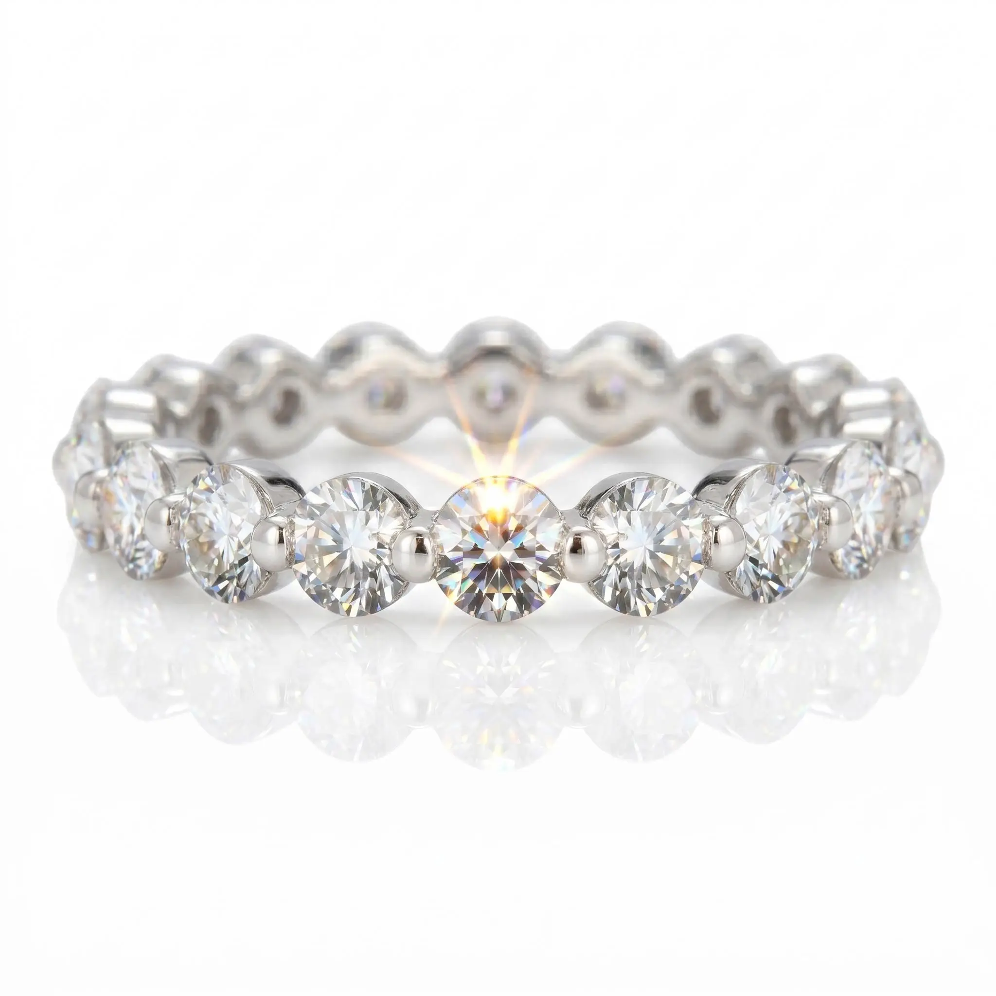 S925 Sterling Silver Full Eternity Moissanite Ring, Wavy Design Iced Out Luxury Stackable Band for Women, Perfect Daily Wear & C
S925 Sterling Silver Full Eternity Moissanite Ring, Wavy Design Iced Out Luxury Stackable Band for Women, Perfect Daily Wear & C