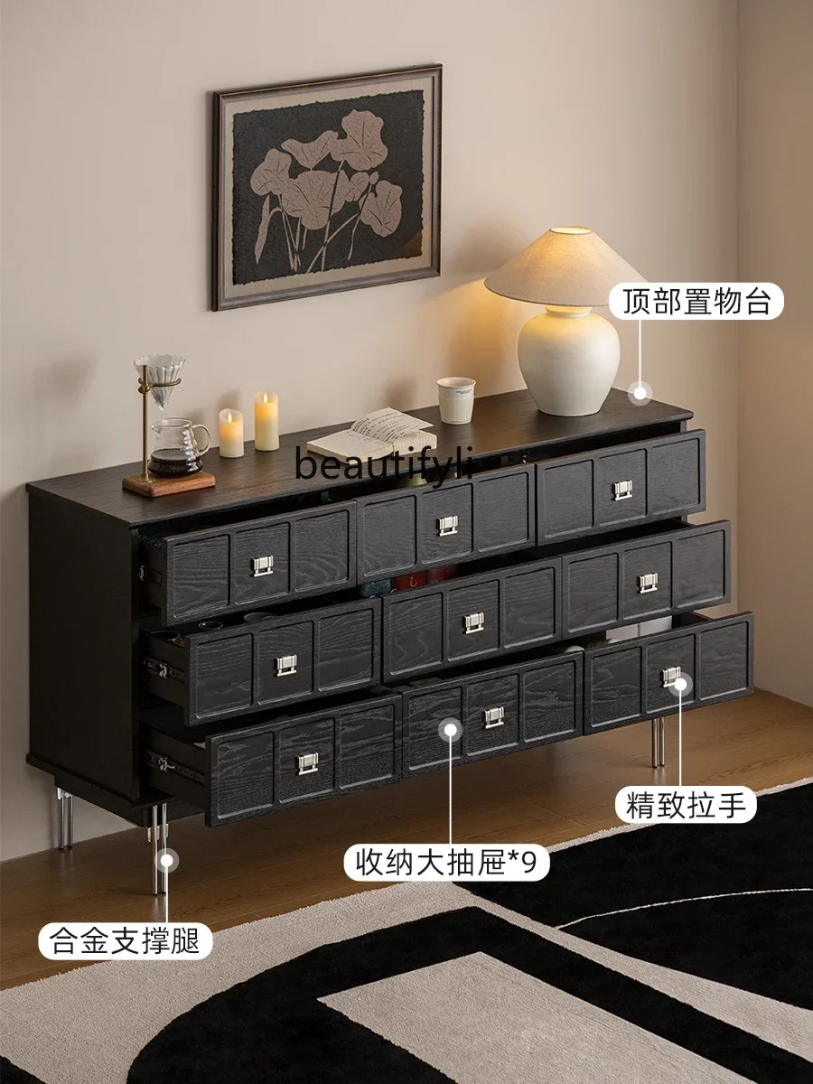 ss K178 new French retro dining side cabinet integrated chest cabinet against the wall bedroom solid wood storage cabinet mediev
ss K178 new French retro dining side cabinet integrated chest cabinet against the wall bedroom solid wood storage cabinet mediev