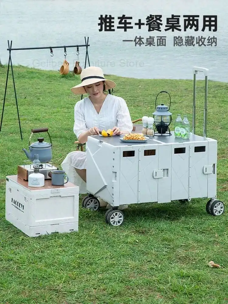Camping Trolley Outdoor Foldable Picnic Table Board Storage Box Truck Trailer New
Camping Trolley Outdoor Foldable Picnic Table Board Storage Box Truck Trailer New