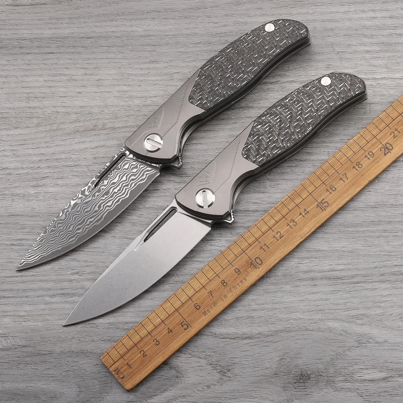 Дамасская/M390, сталь, титановый сплав, ручка из углеродного волокна, складной нож, открытый кемпинг, защитный игровой практичный инструмент
Дамасская/M390, сталь, титановый сплав, ручка из углеродного волокна, складной нож, открытый кемпинг, защитный игровой практичный инструмент