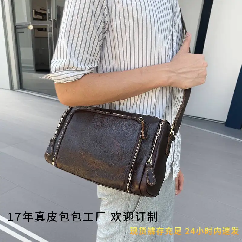 XZAN Men's High-End Crossbody Horizontal Multi-Layer Bags Crazy Men's Bags Horse Fashion Leather Casual Single Fashion Shoulder
XZAN Men's High-End Crossbody Horizontal Multi-Layer Bags Crazy Men's Bags Horse Fashion Leather Casual Single Fashion Shoulder