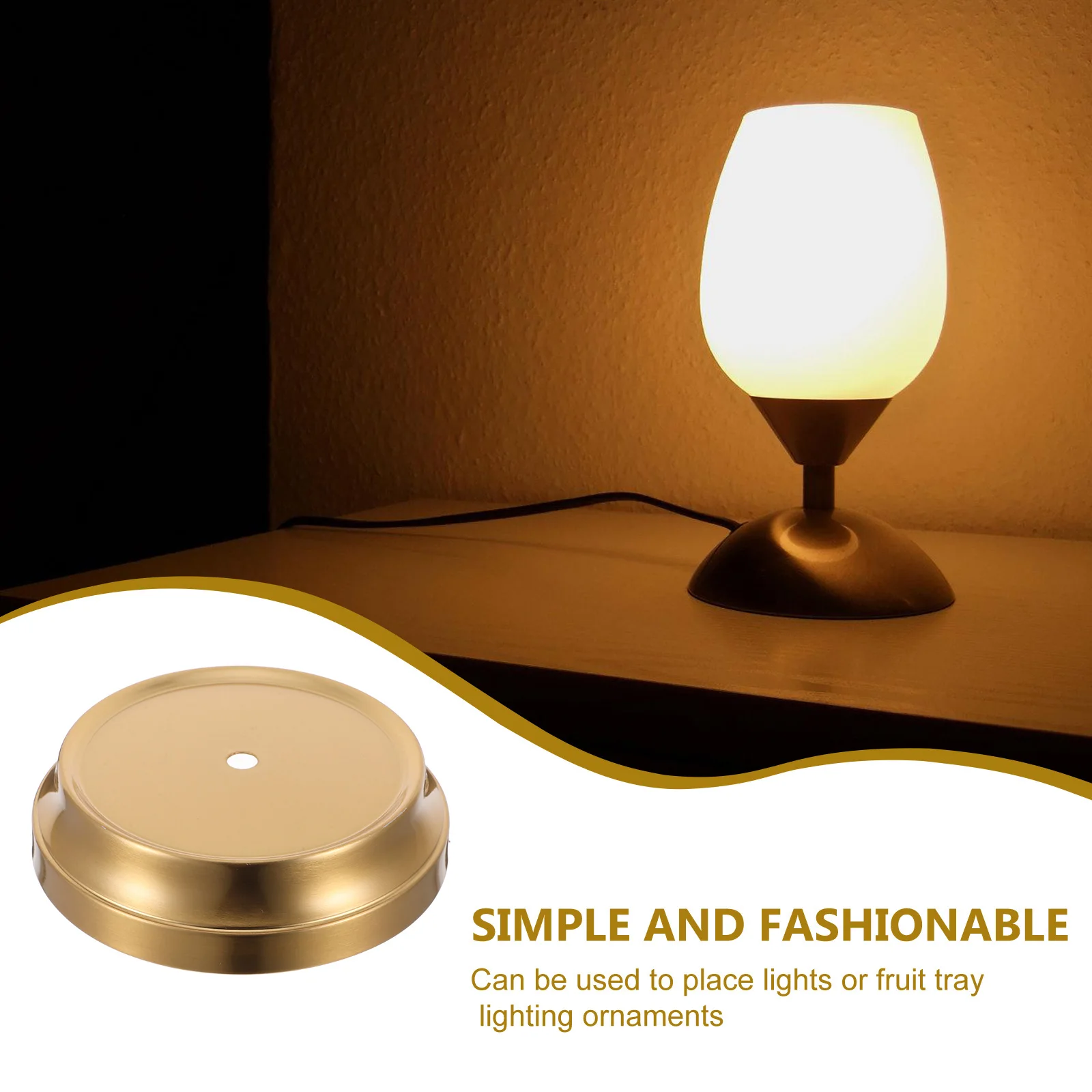 Copper Plated Base Desk Lamp Accessory Concave Round Iron Floor Light Holder Heavy Duty Supply Flat Design
Copper Plated Base Desk Lamp Accessory Concave Round Iron Floor Light Holder Heavy Duty Supply Flat Design
