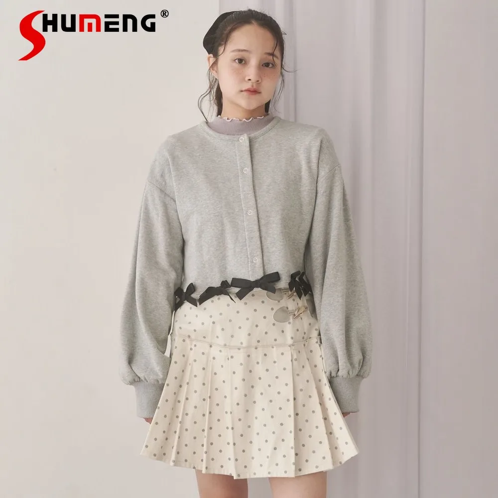 Новая весенняя коллекция 2026: Женский повседневный короткий кардиган в японском стиле с милым бантом, куртка-пальто для студенток, женская одежда
Новая весенняя коллекция 2026: Женский повседневный короткий кардиган в японском стиле с милым бантом, куртка-пальто для студенток, женская одежда