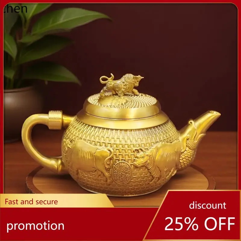 Cz1 wuniu brass ornaments antique teapot faucet wine kettle water kettle crafts bronze gifts copper kettle
Cz1 wuniu brass ornaments antique teapot faucet wine kettle water kettle crafts bronze gifts copper kettle