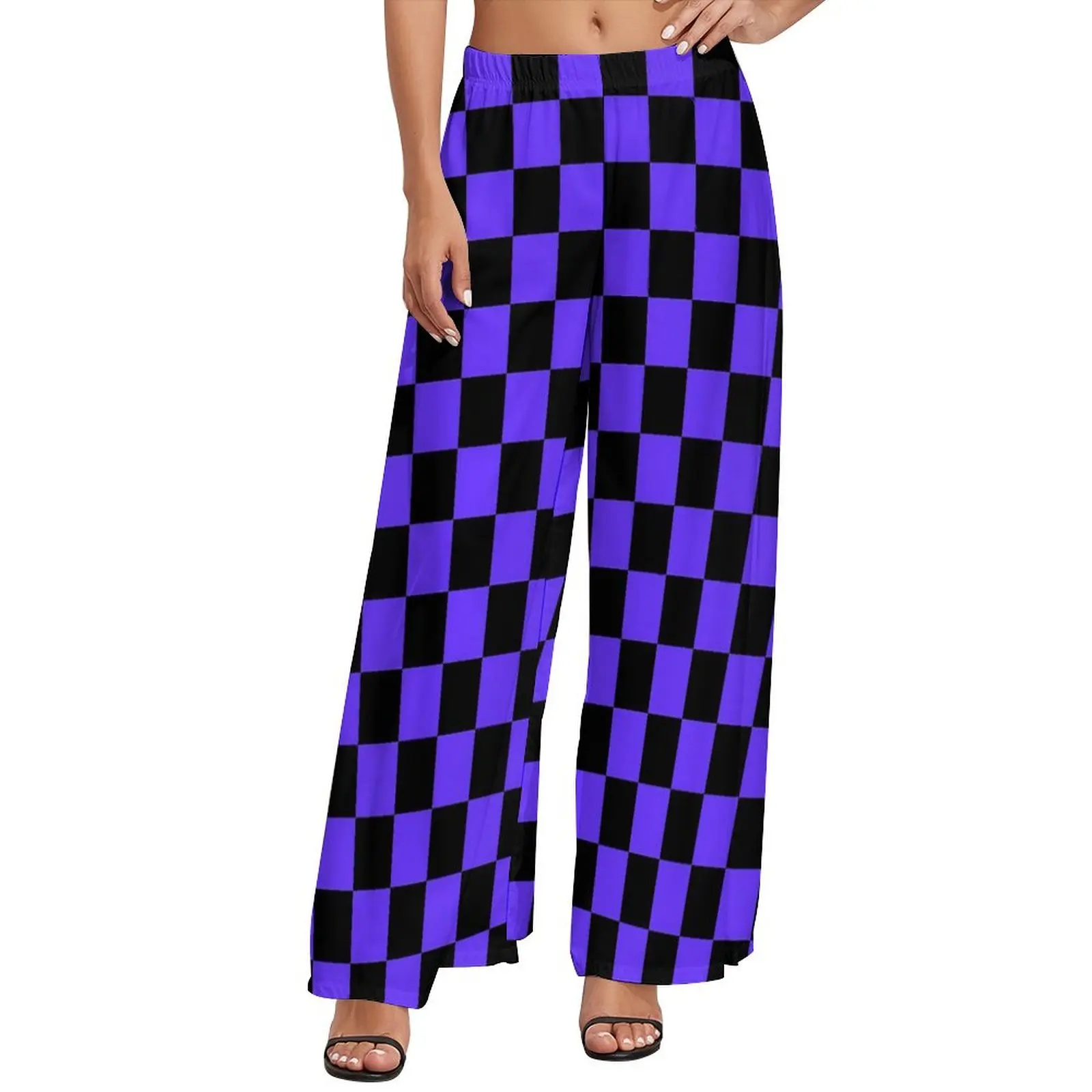 Check Print Straight Pants Black and Purple Trendy Wide Pants Women Oversized Harajuku Custom Trousers
Check Print Straight Pants Black and Purple Trendy Wide Pants Women Oversized Harajuku Custom Trousers