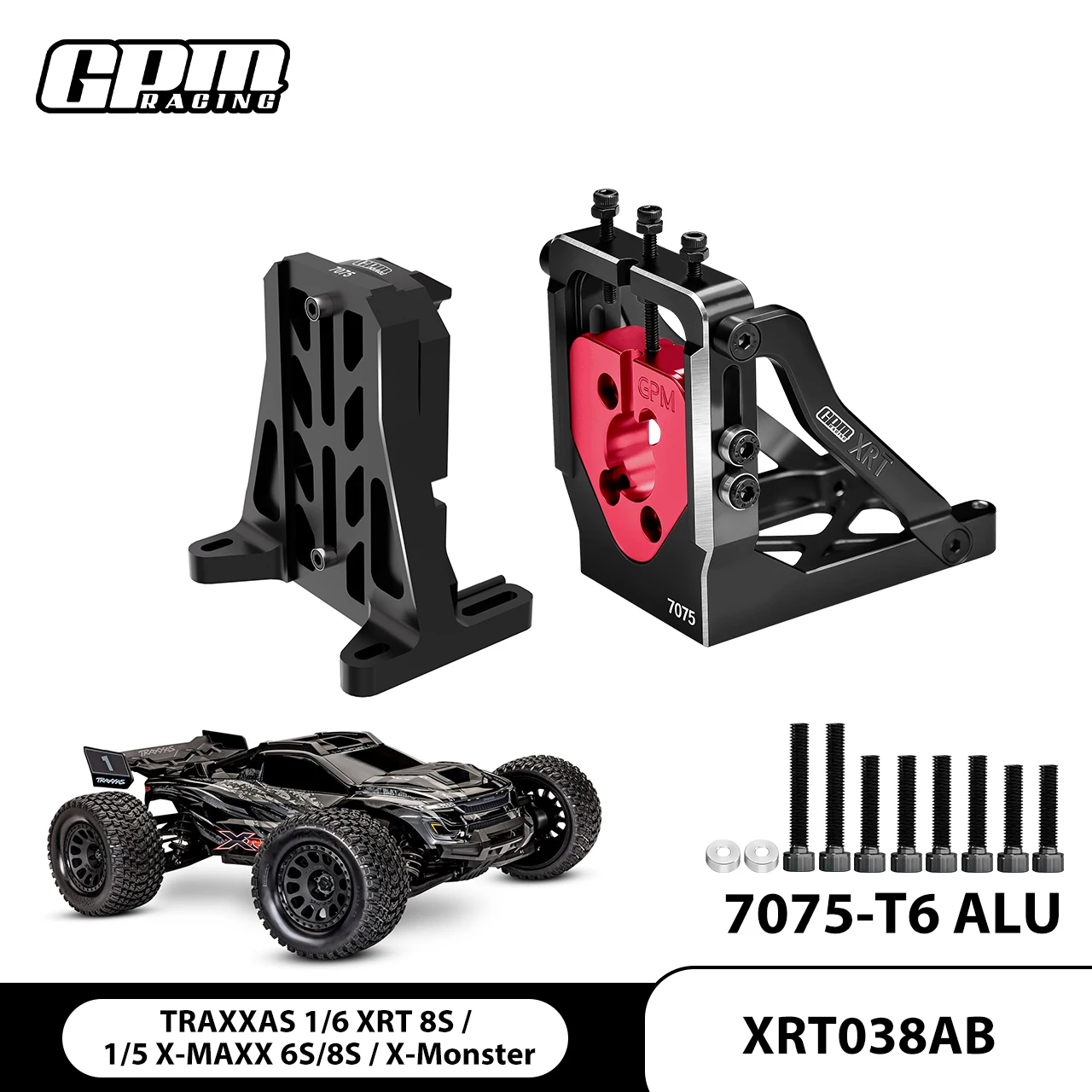 GPM Alloy 7075 Quick Release Motor Base+Motor Fixing Mount TRAXXAS XRT X-Maxx 77086-4
GPM Alloy 7075 Quick Release Motor Base+Motor Fixing Mount TRAXXAS XRT X-Maxx 77086-4