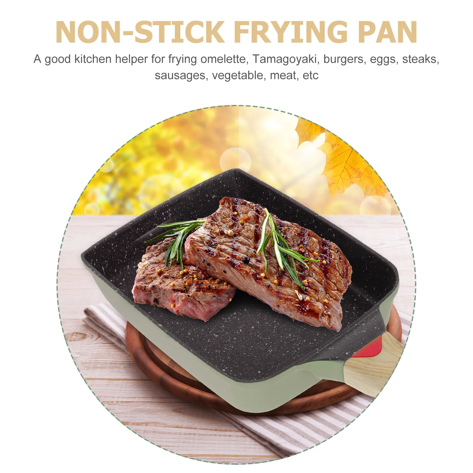 Fried Egg Pot Fry Pans Nonstick Frying Skillet for Eggs Non-stick Square Rectangle Flat Cooking Utensils
Fried Egg Pot Fry Pans Nonstick Frying Skillet for Eggs Non-stick Square Rectangle Flat Cooking Utensils